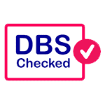 DBS Checked badge with checkmark icon