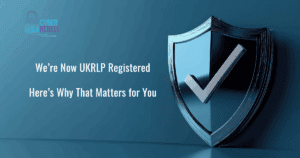 UKRLP registration announcement with shield and tick.