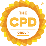 CPD Group logo, sunburst design