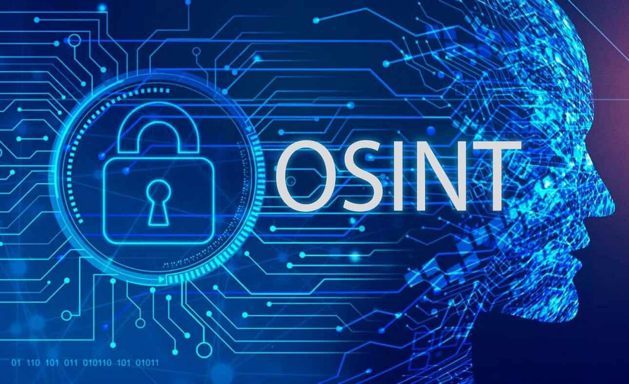 OSINT digital network security concept illustration.