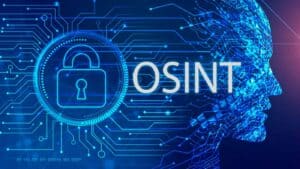 OSINT digital network security concept illustration.