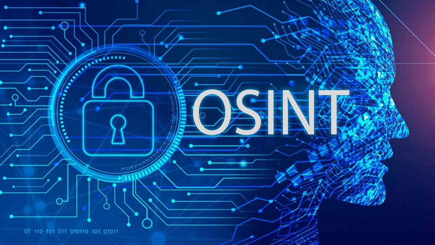 OSINT digital network security concept illustration.