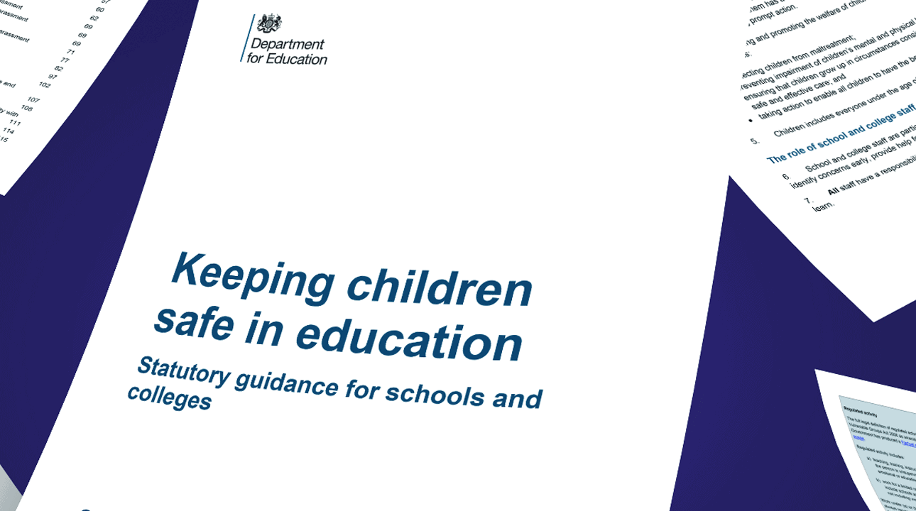 Guidelines for safeguarding children in education document.