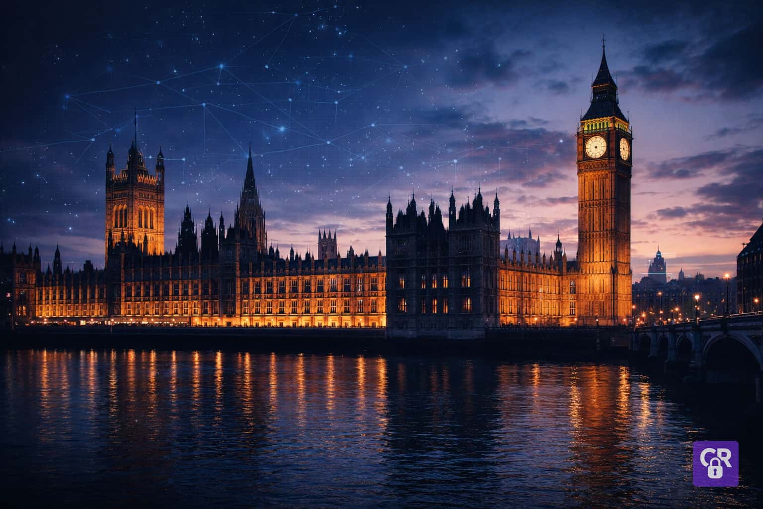 Big Ben and Parliament at sunset, London skyline