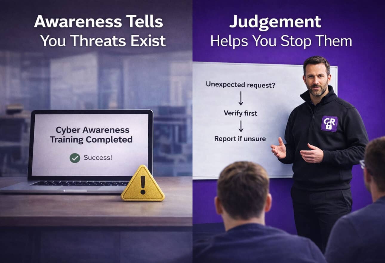 Cyber awareness training and judgement guidance