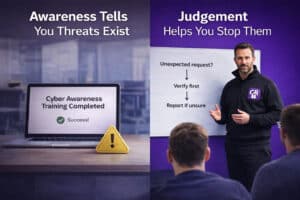 Cyber awareness training and judgement guidance
